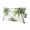 Green, White, Brown, variant on Green Palm Trees Outdoor Pillows for Chaise Lounge Chair Waterproof Lumbar Pillows with Insert&Adjustable Elastic Strap Beach Headrest Pillow Summer Botanical Tree Tropical Pool Pillow 11"x16"