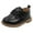 Black, variant on LYHaoo Fashion Autumn Toddler And Boys Casual Shoes Thick Sole Round Toe Buckle Shoes Sizes 8 Beige(Toddler)