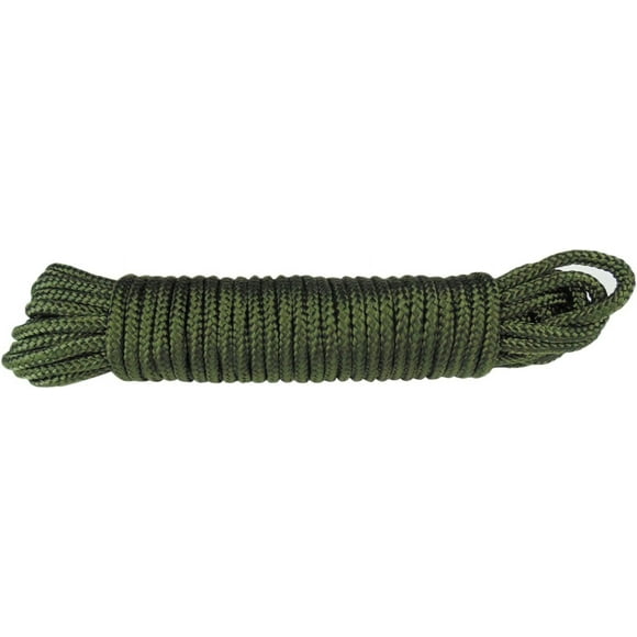 Nylon Rope 100 ft. Soft Multi-Purpose Nylon Rope 100mm Green 4 Inch x 100 ft. 6mm High Strength