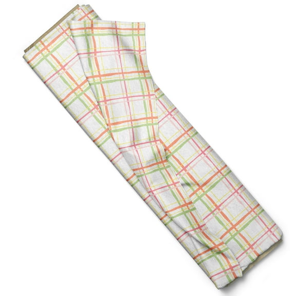 Mainstays 44" Width Cotton Flannel Savannah Plaid White Fabric 8 Yard Bolt