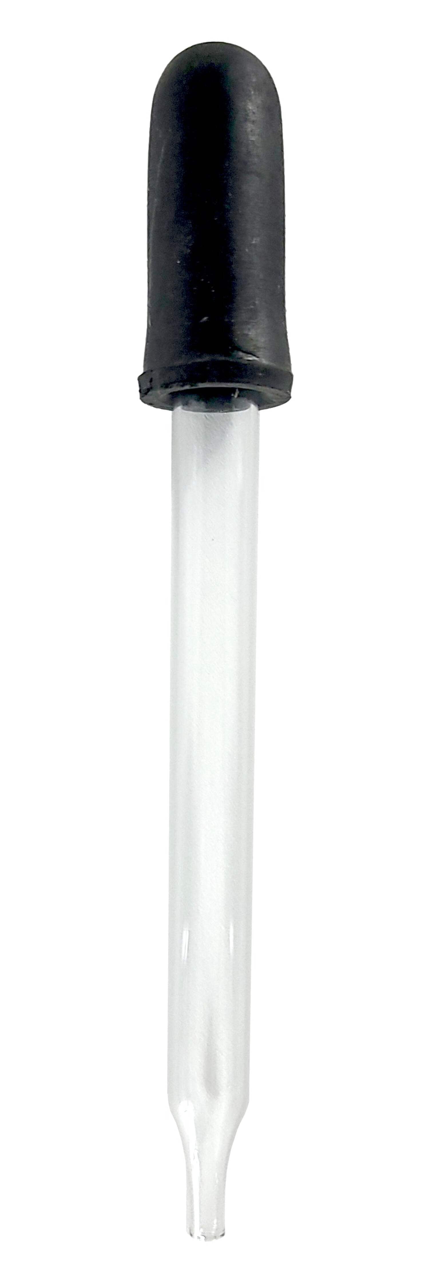 Dropper Medicine with Straight Glass Pipette 4 inches length.  12 packs of 12.