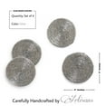 thumbnail image 5 of Glass Beaded Coaster in Silver, Set of 4, 5 of 9