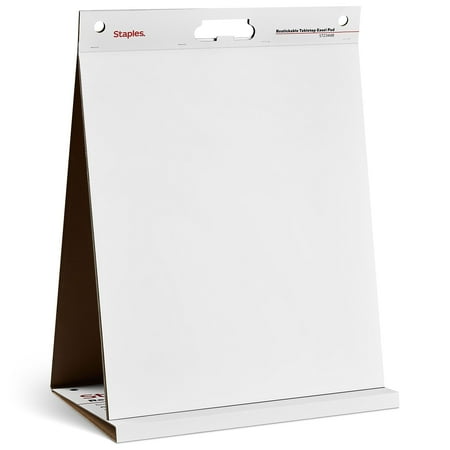 Staples Stickies Tabletop Easel Pad 20" x 23" White 20 Sheets/Pad (23448) 958102