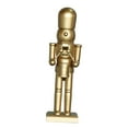 thumbnail image 1 of Figura de cascanueces navideño, muñeco decorativo para Navidad Oro, 1 of 9