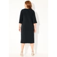 thumbnail image 3 of Catherines Women's Plus Size Bell-Sleeve Lace-Up Shift Dress, 3 of 6