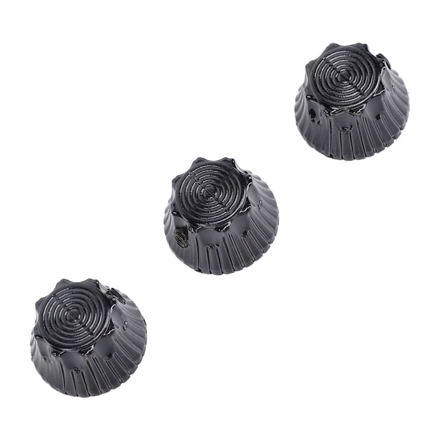 Metal Electric Guitar Bell Volume Tone Control Knobs 3 Pack Dome Top Hat Adjust Volume Tone Pitch with Wrench