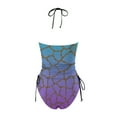 thumbnail image 4 of YDLCAFD Easter Women's Two Piece Fashion Print Swimsuit Tankini Swimsuit Set, 4 of 5