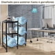 thumbnail image 5 of Estantería Soporte Con Repisas Para 4 Botellas Garrafón De Agua, Rack Organizador Acero Duradero Con 3 Niveles Con Estantes de Almacenamiento Para Vasos para Cocina y Oficina (Negro), 5 of 9