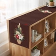 thumbnail image 6 of Table Runners 72 Inches Long Dress Scarves, Cherry Blossoms Farmhouse Kitchen/Dining Table Runner, Coffee Tablerunners, Japanese Spring Floral Leaves Rustic Brown 16x72 Inch, 6 of 9