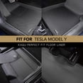 thumbnail image 2 of Alfombra 3D MaxPider Kagu negra Tesla Model Y de 7 asientos 2021-2024, 2 of 8