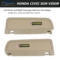 thumbnail image 2 of Viseras solares Nakuuly para conductor izquierdo y pasajero derecho Honda Civic, 2 of 7