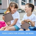 thumbnail image 6 of Dailycode Reusable Ziploc Bags Leakproof Sandwich Snack Freezer Bags Chocolate 3 pack, 6 of 7
