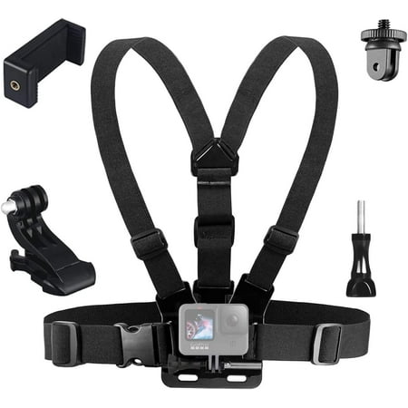 Image of Chest Strap Mount Harness Chesty Compatible with GoPro Hero 10 9 8 7 (2018) 6 5 4 3 Hero Black Session Xiaomi