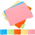 thumbnail image 2 of 2 Sets Colored Binder Dividers 4-holes Loose Leaf Notepad Tabs Dividers Practical Notebook Index Pages A4, 2 of 9