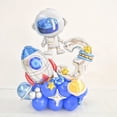 thumbnail image 4 of Globos de aluminio con números y cohetes de astronauta para fiestas temáticas del espacio exterior, decoraciones para fiestas de cumpleaños de niños, suministros para fiestas de baby shower para niños, 4 of 5