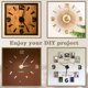 thumbnail image 5 of Reloj de Pared Vhermosa Modern Mute DIY 3D Pegatina Gold-73, 5 of 5