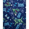 thumbnail image 3 of Quad Seven Boys Pajama Set Breathable Button Down Sleep Shirt and Pajama Shorts Sleepwear Set 2 Piece, 3 of 7