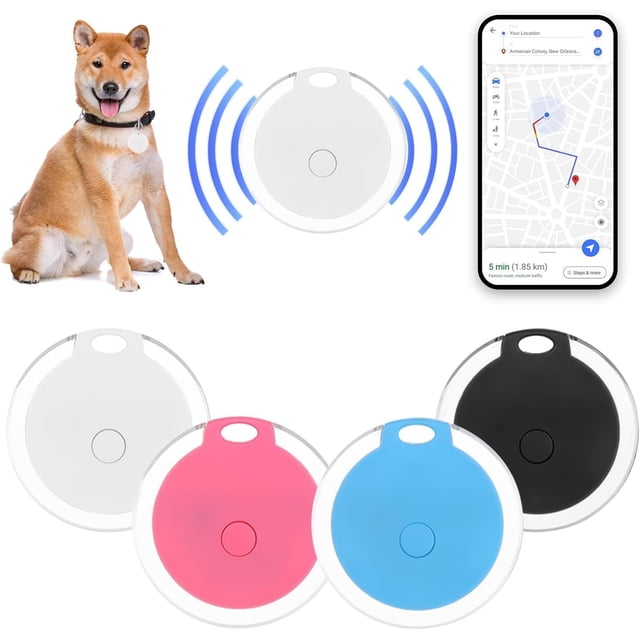 YSTINNG 4 Pcs GPS Tracker for Kids, Bags and More,Keys Finder and Phone Finder,Dog Bluetooth Tracker, Portable Bluetooth Anti-Lost Device,App Control C311-075