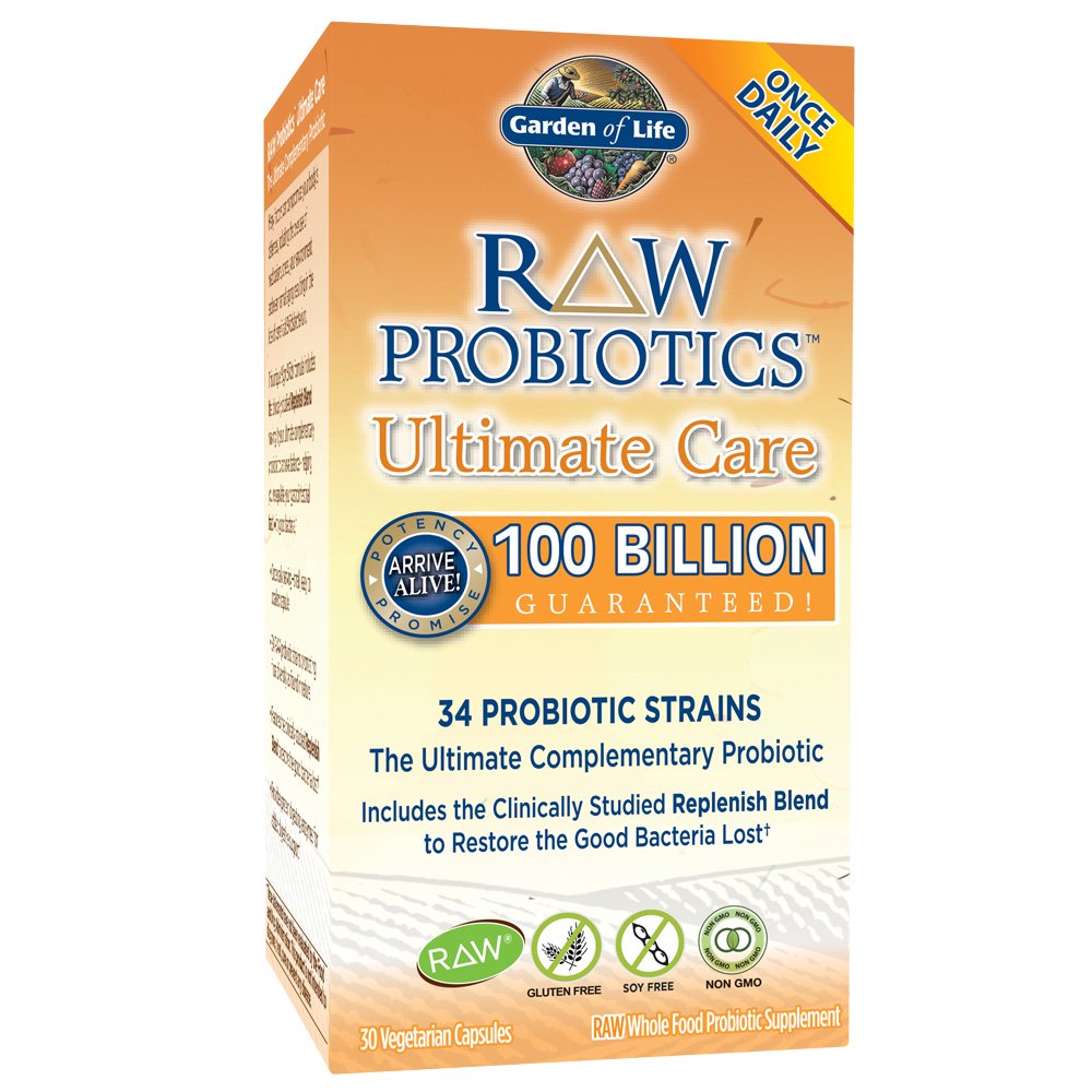 Garden of Life RAW Probiotics Ultimate Care 30 Vegetarian Capsules