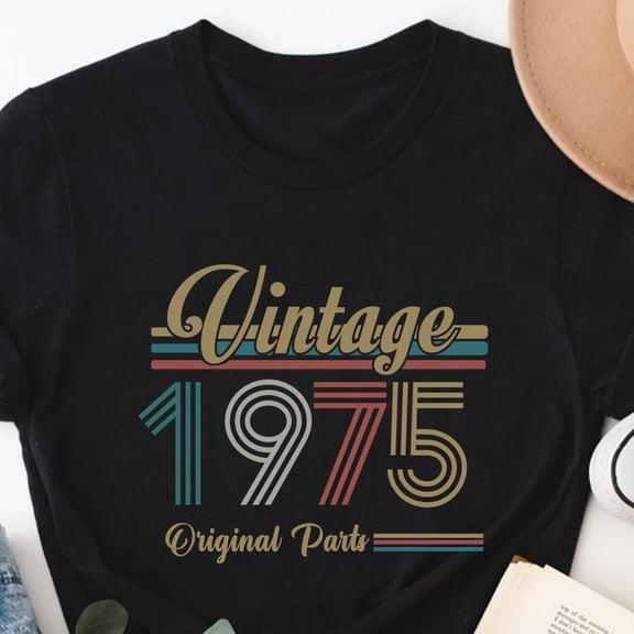 Vintage 1975 Retro 50Th Birthday Shirt 50Th Birthday Gift For Women, 50Th Birthday Gift For Men, 50Th Birthday Best Friend, 50Th Birthday Woman Unisex S-5XL Hot Trending Shirt, Vintage Birthday Gift
