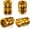 Gold, variant on Universal Tire Valve Stem Caps, 4 Pack Anti-Corrosion Aluminum Alloy Valve Covers, Metal Tire Air Caps with Rubber O-Ring Seal for Cars Trucks SUVs Motorcycles Bikes, Blue