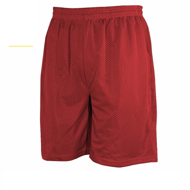 5 Men's Basketball Sport Short 100% Polyester 2 pocket Large 3 Color Elastic 
