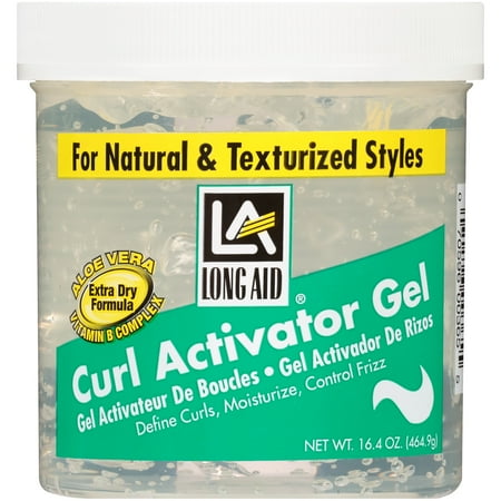 Long Aid Extra Dry Formula Curl Activator Gel 16 4 Oz Jar