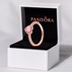 thumbnail image 1 of Anillo De Plata S925 Chapado Con Logo Original Pandora Femenino Brillante Corazón Rojo Diamante Exquisita Joyería Moda Regalo Con Caja, 1 of 4