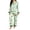 Mint Green, variant on Halloween Pjs Women Long Sleeve Shirt Pants Fall Winter Lightweight Loungewear 2 Piece Women Pajama Sets Blue L