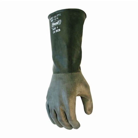Showa Chemical Resistant Gloves,Butyl,XL,PR 874-10