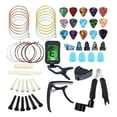 thumbnail image 1 of Acústica con 16 Púa 3 Juegos de Guitarra shamjiam 64 piezas de cadenas que cambian las selecciones, 1 of 7