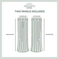 thumbnail image 6 of Exclusive Home Gates Sateen Room Darkening Blackout Thermal Grommet Top Curtain Panel Pair, 52"x108", Teal, 6 of 7