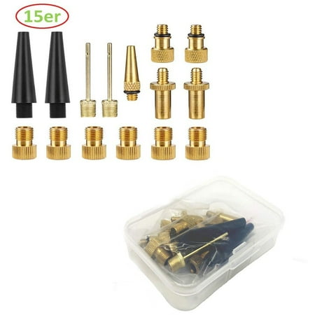 

ZOhankhai Bicycle Adapter Pump Adapter Ball Pump Needle Nozzle Adapter Kit