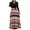 Multicolor, variant on Utoimkio Women's Long Sleeve Floral Print Maxi Dress Casual Slim Fit Crewneck Long Dress for Women