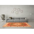 thumbnail image 3 of Ahgly Company Indoor Round Oriental Orange Modern Area Rugs, 3' Round, 3 of 4