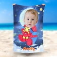 thumbnail image 1 of Personalized Spiderbaby Cloud Star Moon Beach Towel, 1 of 3