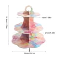 thumbnail image 3 of 3-Tier Cardboard Cupcake Stand 5 Styles Dessert Tower For Birthday Baby Shower Party Decor, 3 of 6