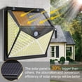 thumbnail image 3 of Lámpara solar para exteriores 350 LED, luz solar para exteriores de 3 modos, sensor de movimiento, 270 °, potente, impermeable, iluminación LED solar para exteriores, lámpara de pared inalámbrica de, 3 of 5
