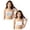 Grey 1PCS & White 1PCS, variant on 2 Pack Girls Tank Top Underwear Adjustable Training Bra for Developing Inner Wear Soft Strap Vest Casual Daily Size10-14 Years