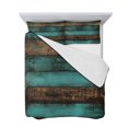 thumbnail image 7 of Vintage Teal Stripe Twin Size Down Alternative Comforter, Lightweight Comforter Quilt Bedding Set with Pillow Shams Farmhouse Shabby Turquoise All Seasons Bed Comforter Duvet Insert 68"x86", 7 of 7