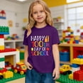 thumbnail image 5 of Miaju Shirts for Girls First Day Of School Round Neck Short Sleeve T-Shirt Cartoon Print Fashion Preppy Tops Tee for Toddler & Kids, 5 of 7