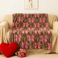 thumbnail image 2 of Deeceymbur Soft Flannel Throw Blanket Cozy for Office Nap Sofa Bed Romantic Gift Warm Washable Polyester, 2 of 6
