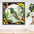thumbnail image 3 of Pintura de diamante 5D DIY Parcial Forma especial Taladro Pájaro Vidrieras Arte para el hogar JShteea El nuevo, 3 of 9