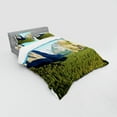 thumbnail image 2 of Ambesonne Forest Bedding Set 4 Pcs, El Captain Scenery USA, Queen, Green Blue, 2 of 2