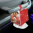 thumbnail image 7 of Psesaysky Tissue Box Cover PU Leather, Cartoon Reindeer Christmas Waterproof Square Car Tissue Holder Storage for Bathroom Vanity, Countertops, Dressers, Night Stand, Parlors and Offices, 7 of 7