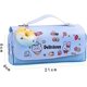 thumbnail image 2 of Estuche para lápices, estuche con juguete de descompresión para gatos, estuche grande portátil con asa, 3 compartimentos de lona Kawaii con cremallera, caja multifunción para niños y niñas (1 unidad,, 2 of 5