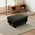 thumbnail image 5 of Flannel and PVC Storage Ottoman for Living Room, 5 of 8