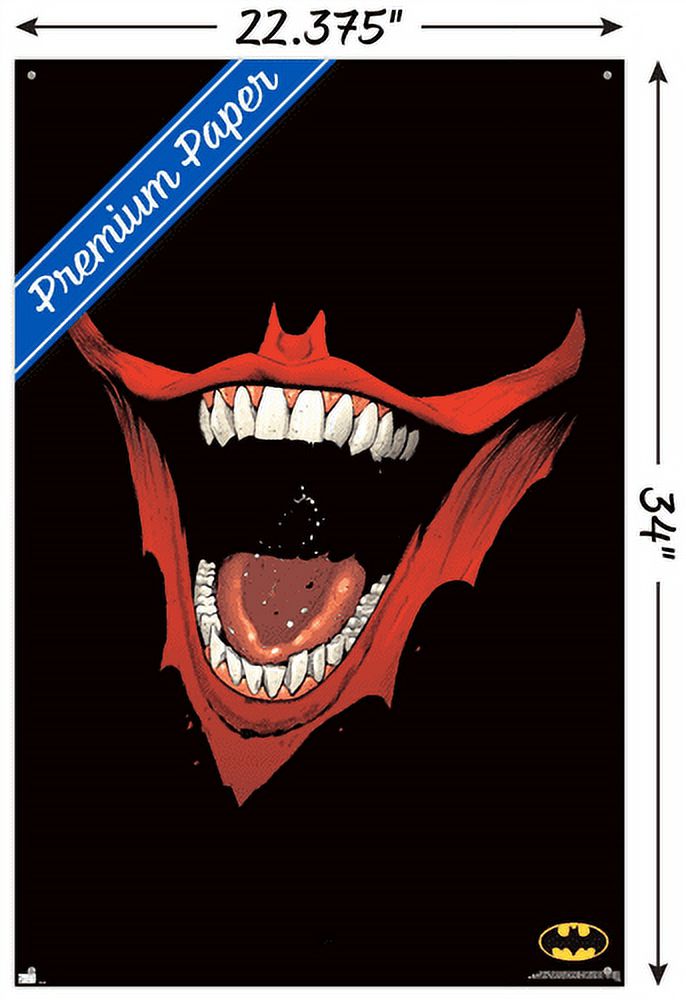 DC Comics Batman - Mouth Wall Poster with Pushpins, 22.375" x 34"
