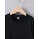 thumbnail image 3 of 1pc Girls' Summer Short Sleeve T-Shirt with Heart Print - Casual Crew Neck Knit Top, Polyester Cartoon Pattern, Slight Stretch Regular Fit, 3 of 6