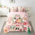 thumbnail image 3 of Feelyou Christmas Nutcracker Twin Bedding Sets 7-Piece for Kid, Dreamy Princess Fairy Bedding Comforter Set, Kawaii Rat Guard Reversible Sheet Sets, Microfiber Bedroom Decor, 3 of 8